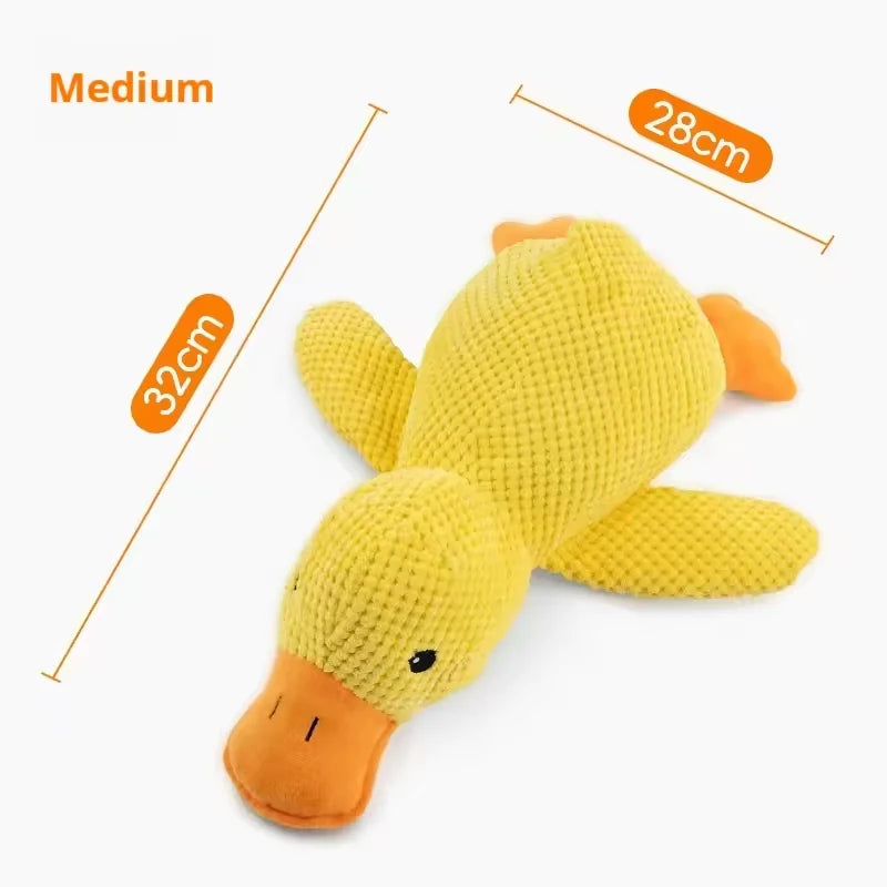 Plush Companion Sleeping Duck Dog Toys