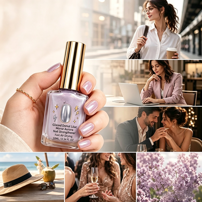 Lilac Glossy Mirror Nail Strengthener