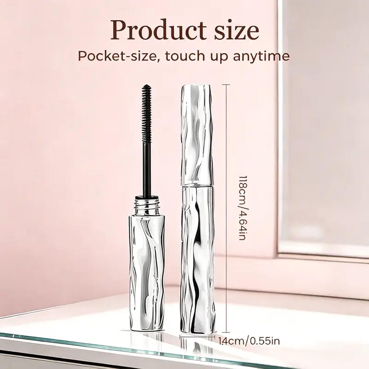 New Metal Curl Waterproof Mascara,All-Day Waterproof & Smudge