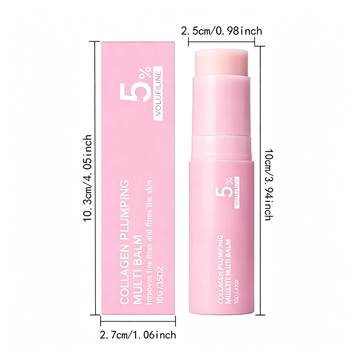 Pink Collagen Volume Multi Balm,Wrinkle Bounce Multi Balm Stick