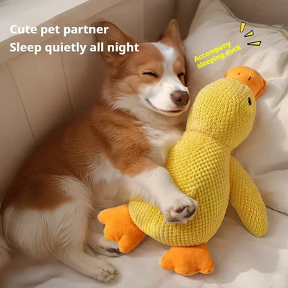 Plush Companion Sleeping Duck Dog Toys