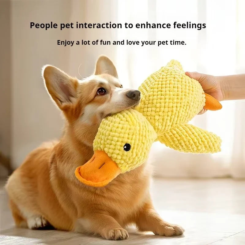 Plush Companion Sleeping Duck Dog Toys