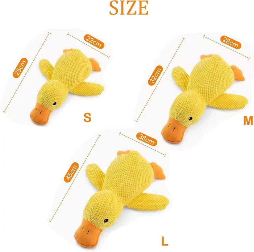 Plush Companion Sleeping Duck Dog Toys