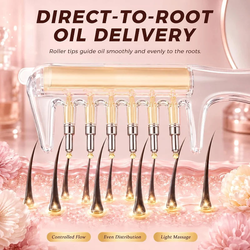 Hair Scalp Oil Applicator Comb