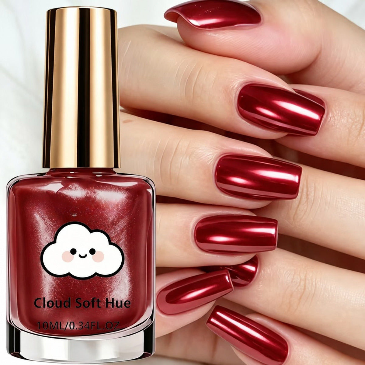 Lilac Glossy Mirror Nail Strengthener