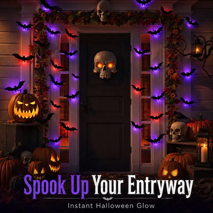 🔥 3D LED Bat Wall Decorations - 🦇 Create A Spooky Halloween Glow