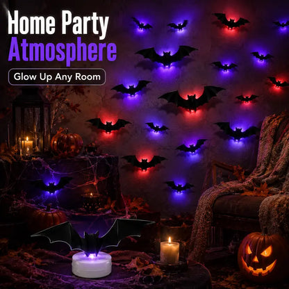 🔥 3D LED Bat Wall Decorations - 🦇 Create A Spooky Halloween Glow