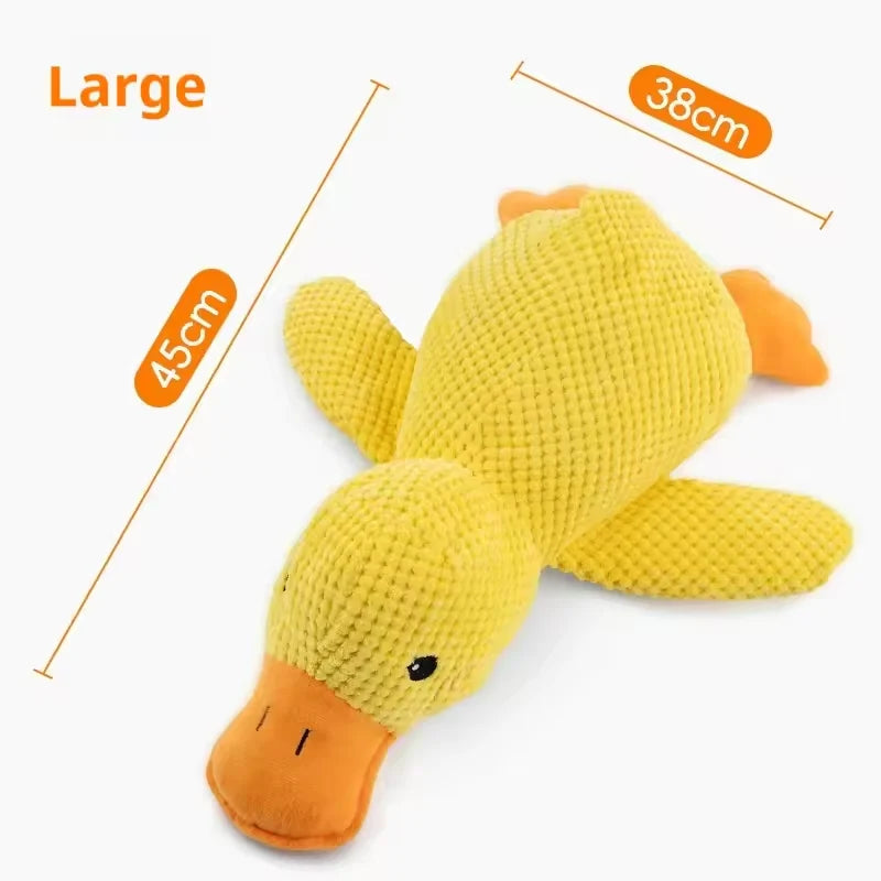 Plush Companion Sleeping Duck Dog Toys