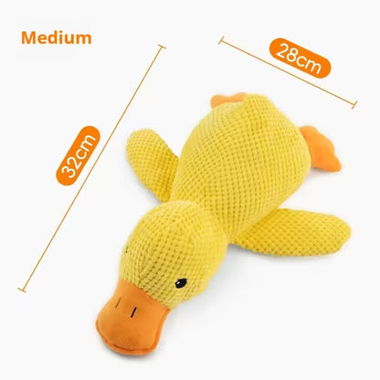 Plush Companion Sleeping Duck Dog Toys