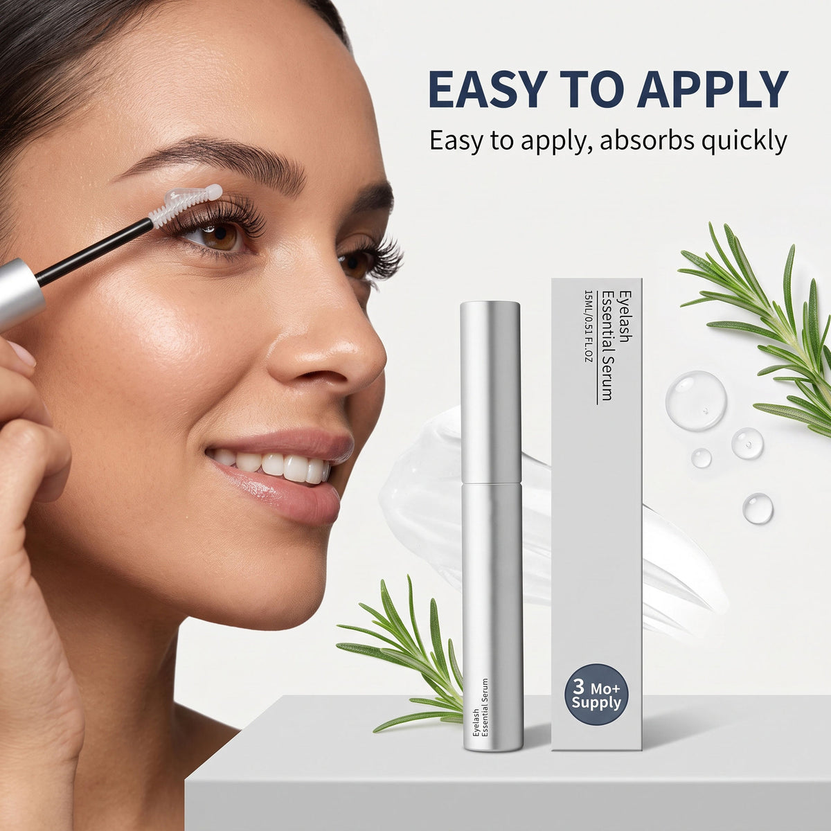 Eyelash Serum, Fuller-Looking Lashes, Daily Eyelash Care
