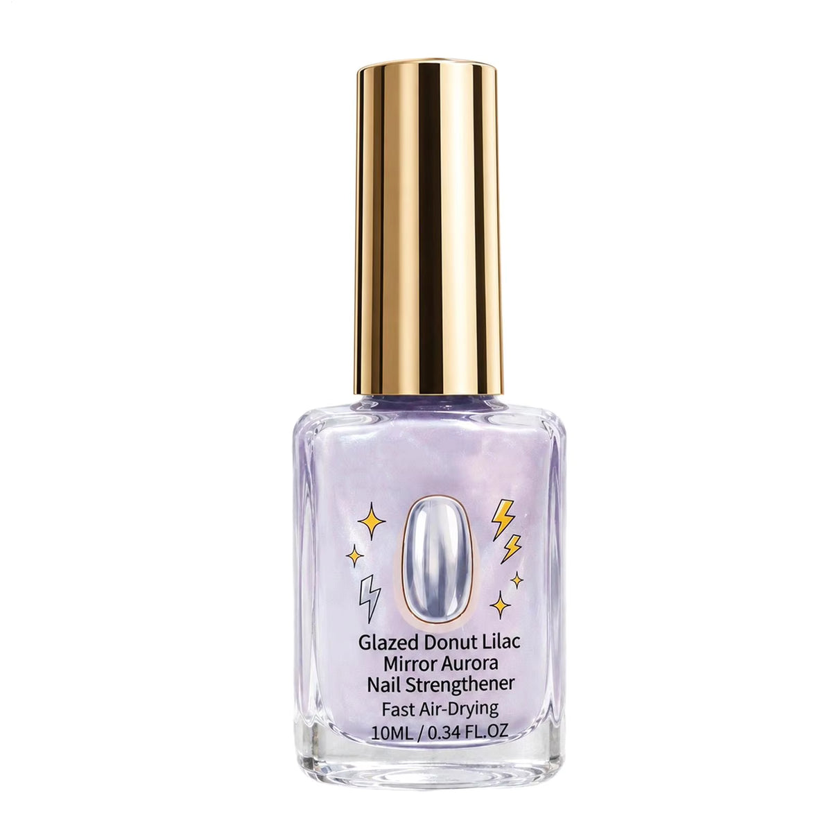 Lilac Glossy Mirror Nail Strengthener