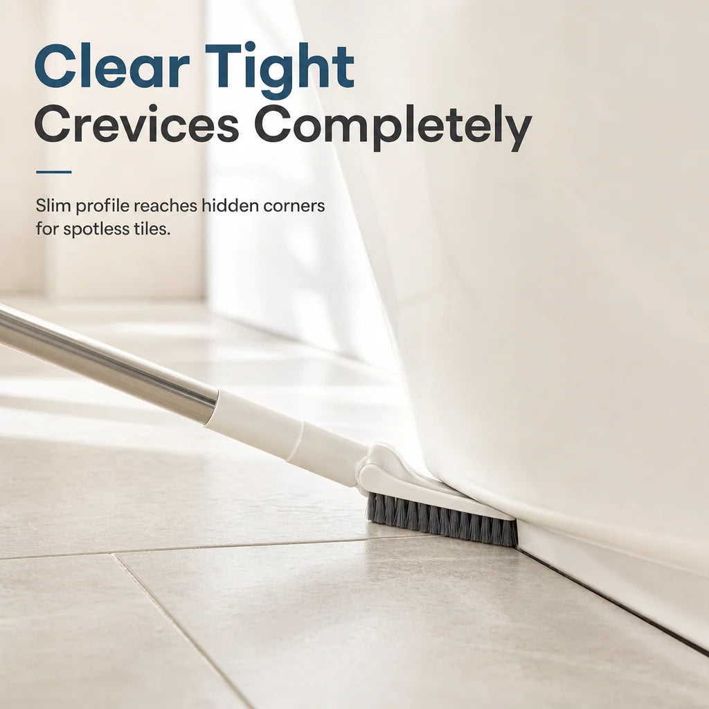 Multifunctional Telescopic Long Handle Floor Gap Cleaning Scrub Brush