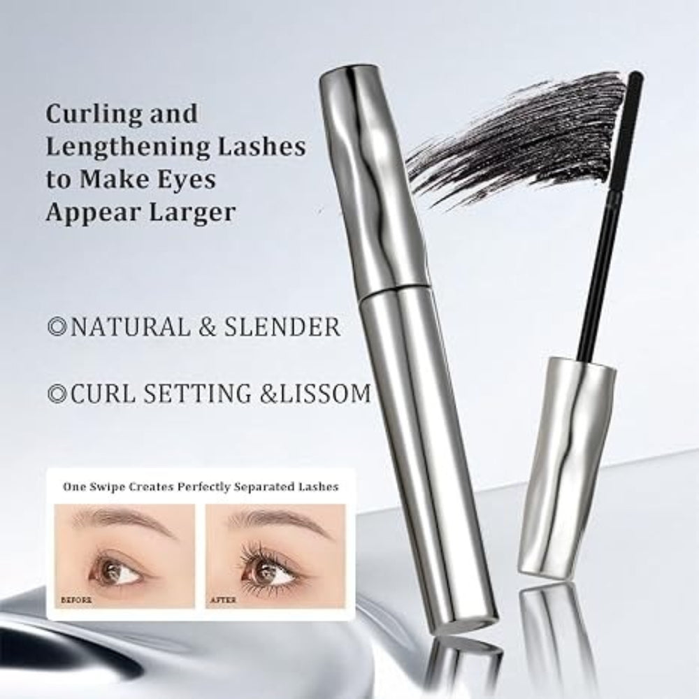 New Metal Curl Waterproof Mascara,All-Day Waterproof & Smudge