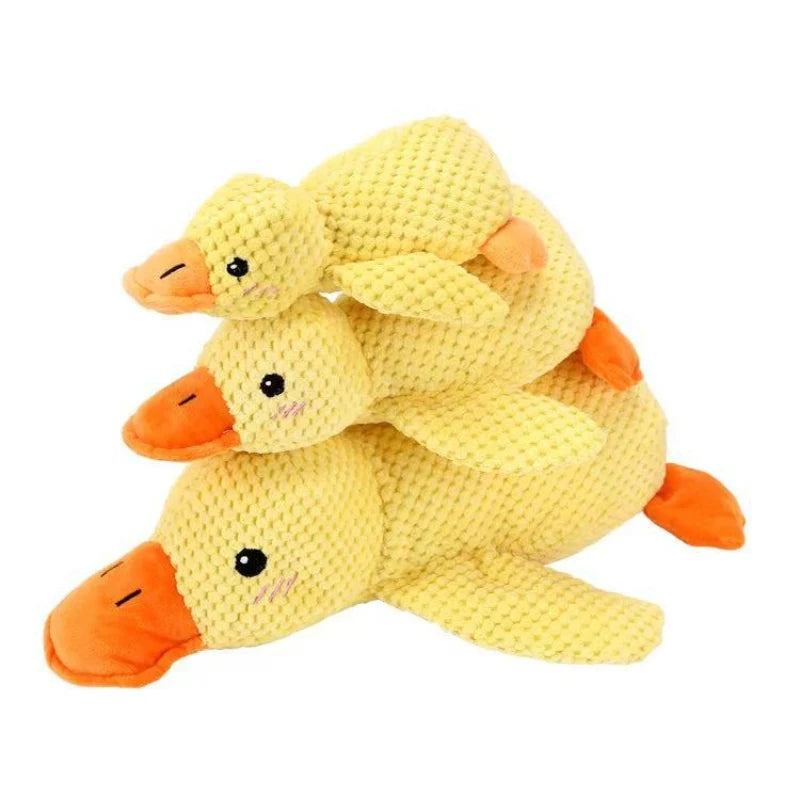 Plush Companion Sleeping Duck Dog Toys